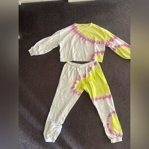 Z Supply Cream and Brown Lounge Set